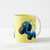 Cute dune buggy off road vehicle cartoon zweifarbige tasse (VorderseiteRechts)