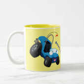 Cute dune buggy off road vehicle cartoon zweifarbige tasse (Links)