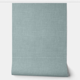 Cute Dusty Teal Blue Linen Look Texture Tapete