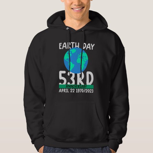 cute earth day 53rd anniversary earth day 2 hoodie (Vorderseite)