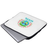 Cute Earth Day Electronics Bag Laptopschutzhülle (Vorne Knopf)