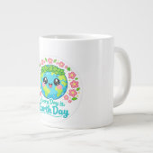 Cute Earth Day Specialty Mug Jumbo-Tasse (Vorderseite Rechts)