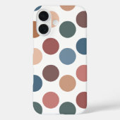 Cute Earth Tones Polka Dots Case-Mate iPhone Hülle (Rückseite)