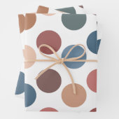 Cute Earth Tones Polka Dots Geschenkpapier Set (Beispiel)