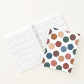 Cute Earth Tones Polka Dots Notizblock (Innenseite)