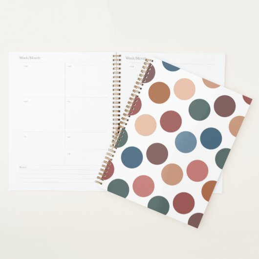 Cute Earth Tones Polka Dots Planer (Anzeige)