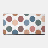 Cute Earth Tones Polka Dots Schreibtischunterlage (Vorderseite)