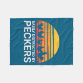 Cute Easily Distracted Peckers Farmer Lover Fleecedecke (Vorderseite (Horizontal))