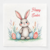 Cute Easter Bunny And Eggs Popular Collection Serviette (Vorderseite)