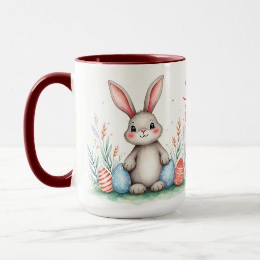 Cute Easter Bunny And Eggs Popular Collection Tasse (Links)