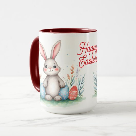 Cute Easter Bunny And Eggs Popular Collection Tasse (Vorderseite Links)