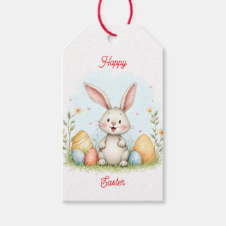 Cute Easter Bunny And Eggs Trendy Collection Geschenkanhänger