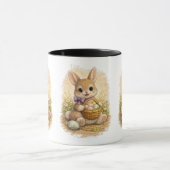 Cute Easter Bunny Coffee Mug – Adorable Bunny Tasse (Zentrum)