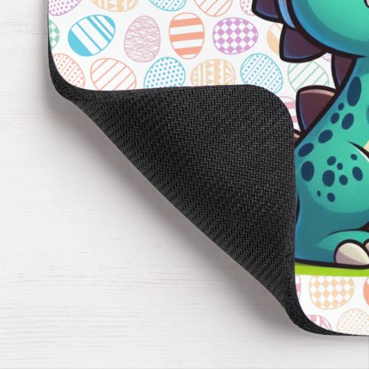 Cute, Easter bunny dinosaur Mouse Pad Mousepad (Ecke)