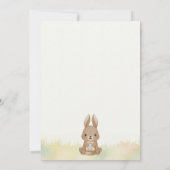 Cute Easter Bunny Egg Hunt & Picnic Party Einladung (Rückseite)