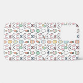 Cute  Easter Bunny & Eggs Kawaii Pattern iPhones Case-Mate iPhone Hülle (Rückseite (Horizontal))