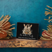 Cute Easter Bunny Family Plaque – Personalized  Fotoplatte (Seite)