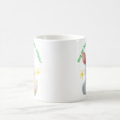 Cute Easter Bunny Hugging Colorful Egg Kaffeetasse (Mittel)