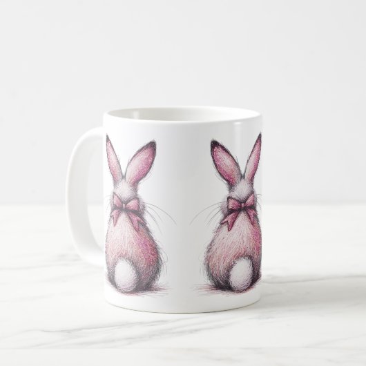 Cute Easter Bunny  Kaffeetasse (Vorderseite Links)
