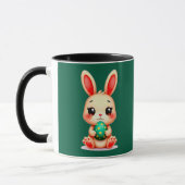 Cute Easter Bunny – Kawaii Rabbit with Egg caneca Tasse (Links)