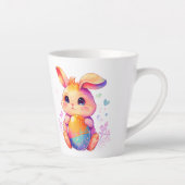  Cute Easter Bunny Latte Mug – Adorable Pastel Rab Milchtasse (Rechts)