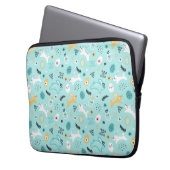 Cute Easter Bunny Pattern Kawaii Rabbits Eggs  Laptopschutzhülle (Vorderseite Links)