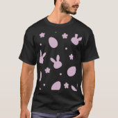 Cute Easter Bunny Pattern Shirt – Pastel Bunny & E (Vorderseite)