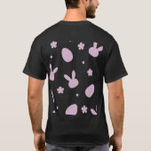 Cute Easter Bunny Pattern Shirt – Pastel Bunny & E (Rückseite)