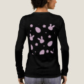 Cute Easter Bunny Pattern Shirt – Pastel Bunny & E (Rückseite)