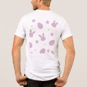 Cute Easter Bunny Pattern Shirt – Pastel Bunny & E (Rückseite)