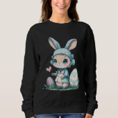 Cute Easter Bunny Pun Easter Eggs Sweatshirt (Vorderseite)