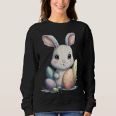Cute Easter Bunny Pun Easter Eggs Sweatshirt (Vorderseite)