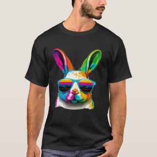Cute Easter Bunny Rabbit wearing Sunglasses T-Shirt