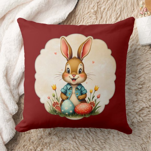 Cute Easter Bunny – Soft Frame - almofada Kissen (Decke)