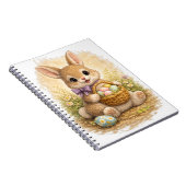 Cute Easter Bunny Spiral Notebook Kawaii Notizblock (Rechte Seite)