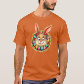 Cute Easter Bunny – Spring Flowers - camiseta T-Shirt (Vorderseite)