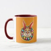 Cute Easter Bunny – Spring Flowers caneca Tasse (Links)