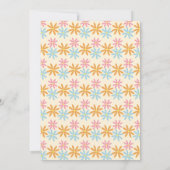 Cute Easter Bunny Turning One Birthday Einladung (Rückseite)