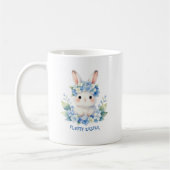 Cute Easter Bunny Watercolor with Hydrangea Kaffeetasse (Links)