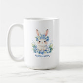 Cute Easter Bunny Watercolor with Hydrangea Kaffeetasse (Links)