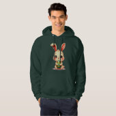 Cute Easter Bunny with Chocolate Egg moletom Hoodie (Vorne ganz)