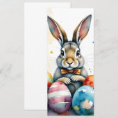 Cute Easter Bunny with Colorful Painted Eggs (Vorne/Hinten)