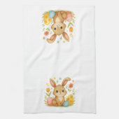 Cute Easter Bunny with Eggs Kitchen Towel Geschirrtuch (Vertikal)
