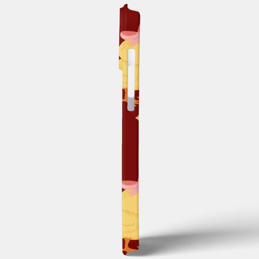 Cute Easter Chick with Pink Bow Seamless Pattern  Case-Mate iPhone Hülle (Rückseite / Links)