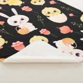 Cute Easter Chicks & Bunnies Seamless Pattern  Sherpadecke (3/4)