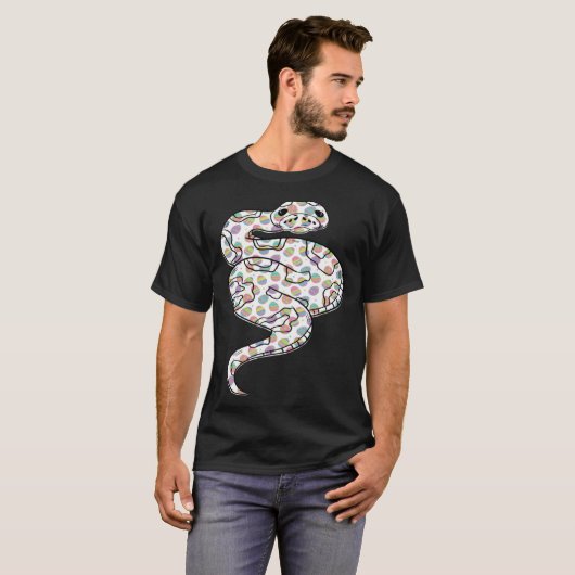 Cute Easter Egg Ball Python  Easter Day 2023 T-Shirt (Vorne ganz)