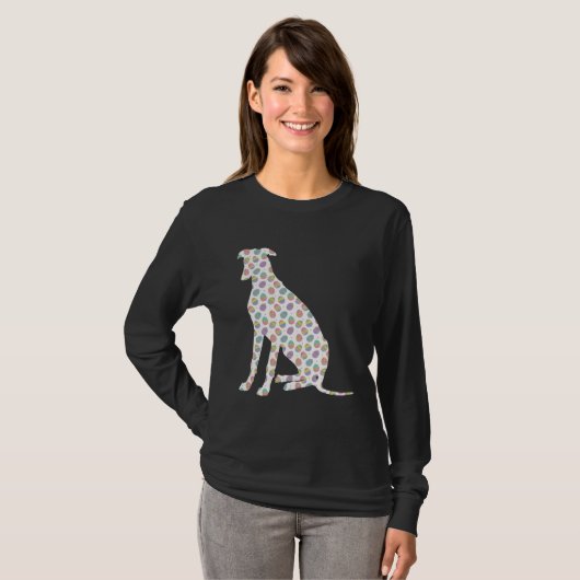 Cute Easter Egg Greyhound Easter Day 2023 T-Shirt (Vorne ganz)