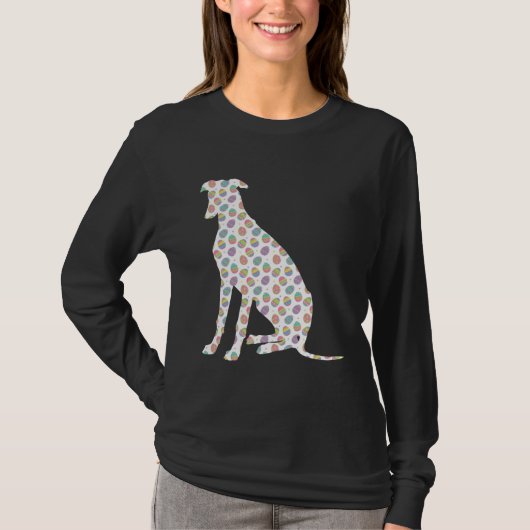 Cute Easter Egg Greyhound Easter Day 2023 T-Shirt (Vorderseite)