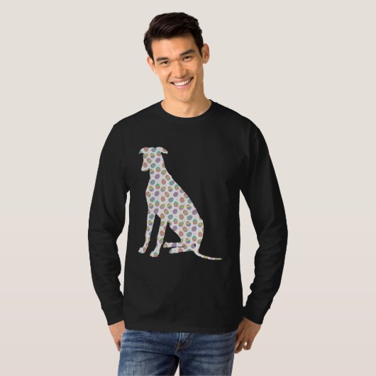 Cute Easter Egg Greyhound Easter Day 2023 T-Shirt (Vorne ganz)