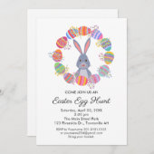 cute Easter Egg Hunt Invitation Birthday Party Einladung (Vorne/Hinten)